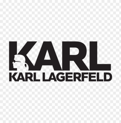 karl lagerfeld logo vector PNG with clear overlay