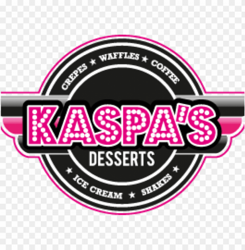 kaspas desserts logo Transparent Background Isolation of PNG