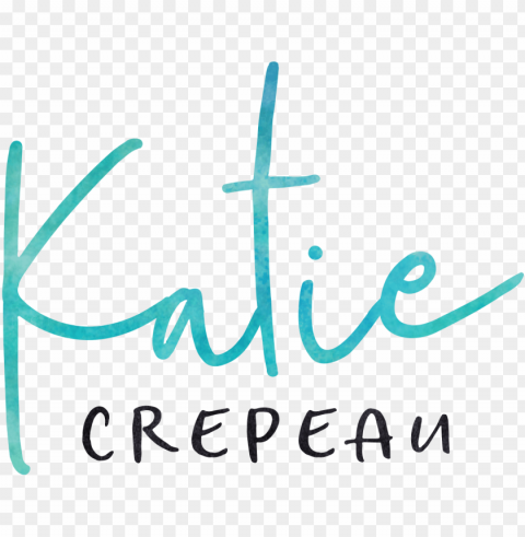 katie crepeau - calligraphy Transparent PNG Isolated Design Element