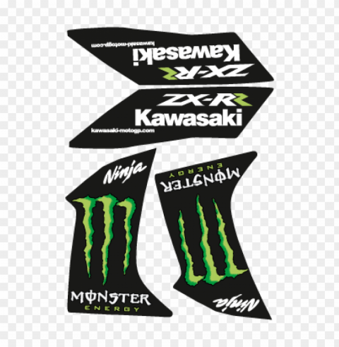 kawasaki ninja monster zx-rr vector logo PNG images with alpha channel selection