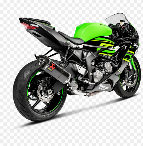 kawasaki ninja zx-6r optional link pipe Transparent Background Isolated PNG Figure