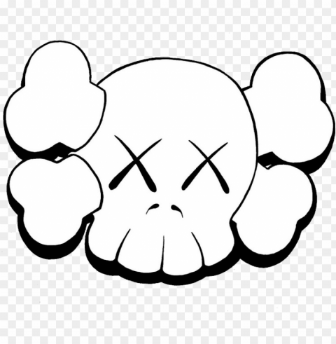 kaws - kaws skull PNG Image Isolated with Transparent Clarity