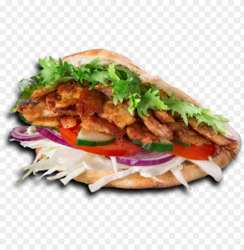 kebab food background Transparent PNG Isolated Item