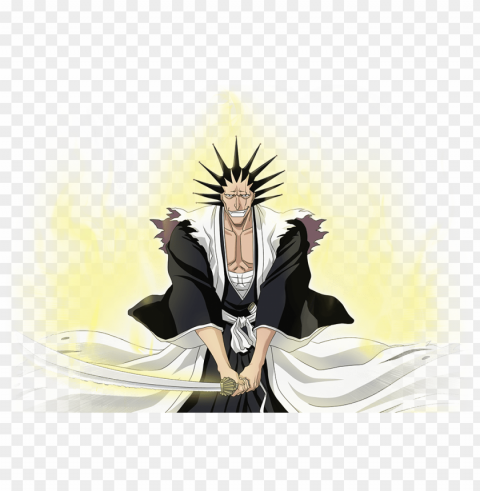 kenpachi - bleach brave souls characters kenpachi Isolated Artwork in Transparent PNG Format