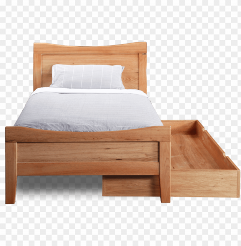 kent king single bed - single bed front view Isolated Icon on Transparent PNG