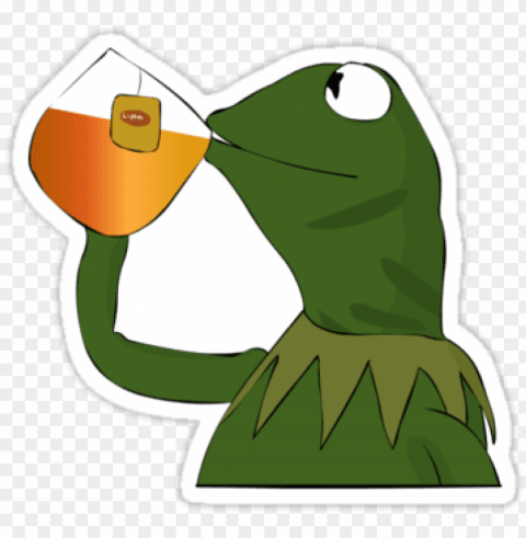 kermit drinking tea emoji download - kermit sipping tea Isolated Subject in HighQuality Transparent PNG