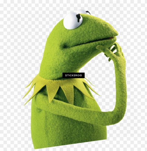 kermit the frog thinking - kermit the fro Isolated Icon in HighQuality Transparent PNG