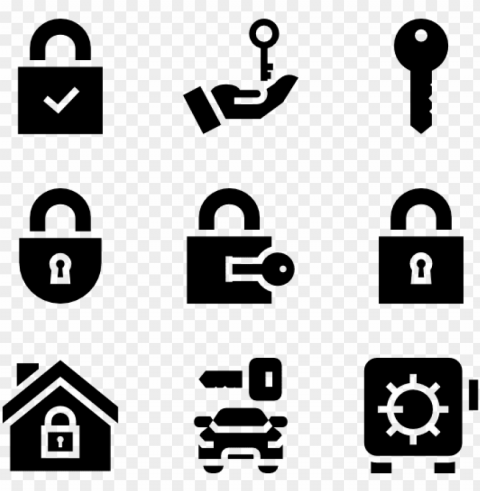 keys locks - key and lock ico High-resolution PNG images with transparent background
