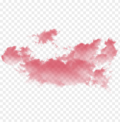 kf cloud - pink cloud Isolated Item on Clear Transparent PNG