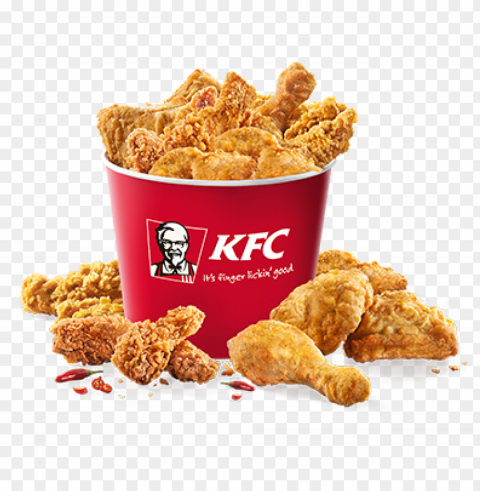 kfc chicken bucket - chicken hot wings kfc Isolated Item in HighQuality Transparent PNG