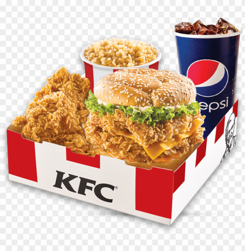 kfc delicious meals for one single meals egypt - junk food Transparent PNG graphics assortment