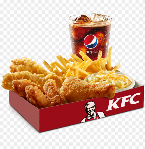 kfc food Isolated Artwork on Transparent Background PNG