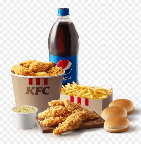 kfc food background photoshop Isolated Artwork in Transparent PNG