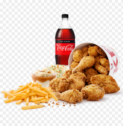 kfc food background Isolated Character in Clear Transparent PNG