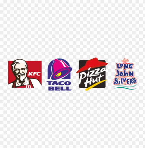 kfc taco bell pizza hut long john silvers vector logo PNG images for banners