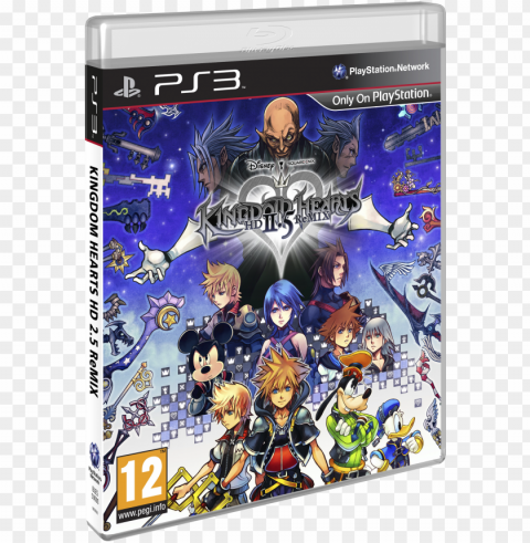 kh25 - box - art - kingdom hearts hd 25 remix ps3 Isolated Design Element in HighQuality PNG