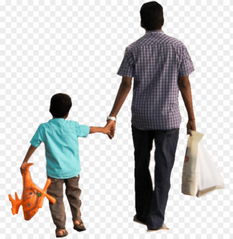 kid dad father son - walking father and son Transparent PNG graphics bulk assortment