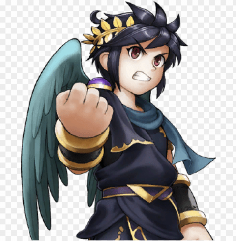 Kid Icarus Ssb4 Sprite 2 - Dark Pit Isolated Item With HighResolution Transparent PNG