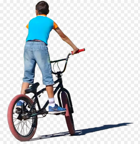 kid riding mountain bike trials riding mountain mountain - kid ride bike Isolated Artwork on Clear Transparent PNG