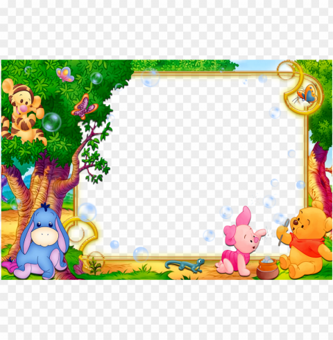 Kids Background Frame Transparent PNG Isolated Graphic Detail