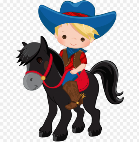 kids clipart horse - cowboy clip art PNG graphics with clear alpha channel selection