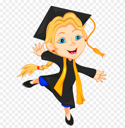 kids graduation PNG Isolated Design Element with Clarity