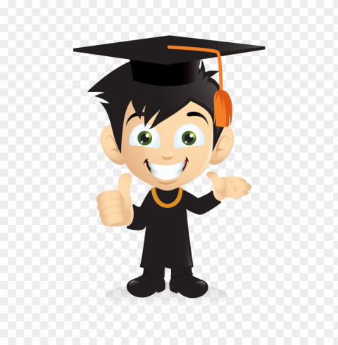 kids graduation PNG Image with Isolated Transparency
