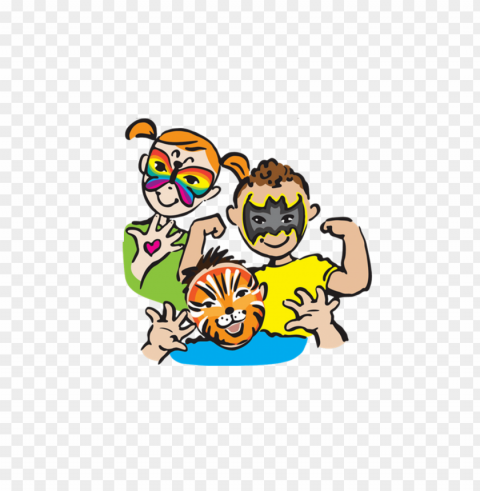 kids painting clipart png Isolated Artwork on Transparent Background