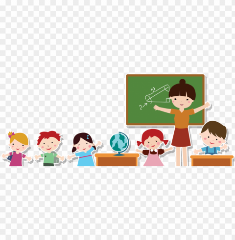 kids school students images Isolated Subject in Transparent PNG Format