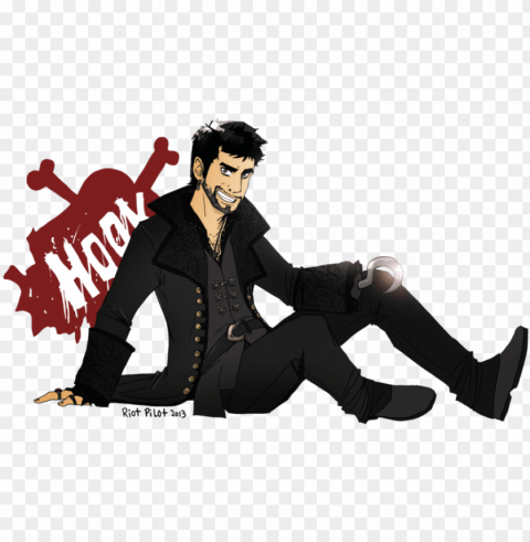 killian jones ouat fanart by riotpilot-d5w505u - once upon a time hook chibi Isolated Subject in HighQuality Transparent PNG PNG transparent with Clear Background ID c558c940