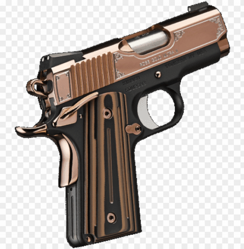 kimber 1911 rose gold PNG Image with Clear Background Isolated