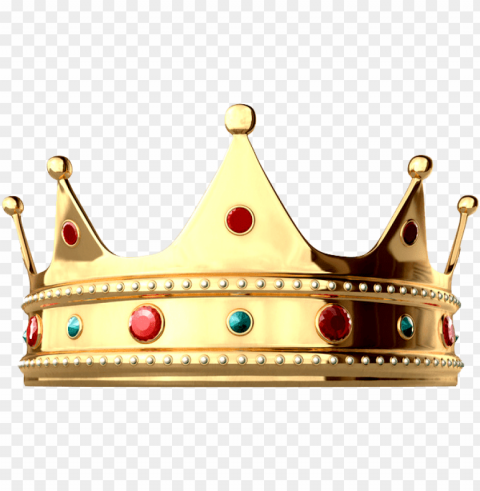 King Crown Transparent Clean Background Isolated PNG Object