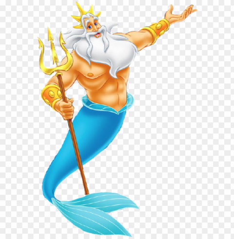 king triton - king triton little mermaid PNG with no registration needed