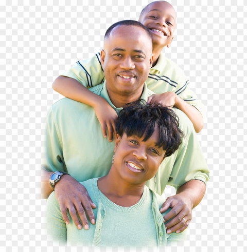 kingdom life apostolic church - black family transparent PNG Isolated Subject with Transparency