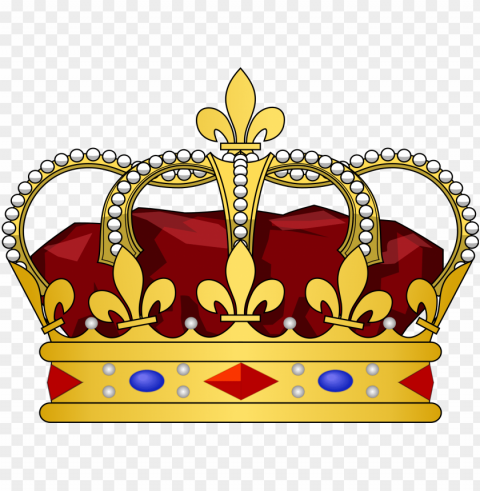 Kings Crown - King Of France Crow Isolated Element On HighQuality PNG