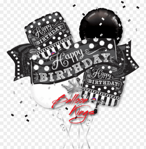 kings happy birthday banner Isolated Graphic on Clear Background PNG