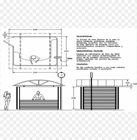 Kiosk Plan HighResolution Isolated PNG With Transparency