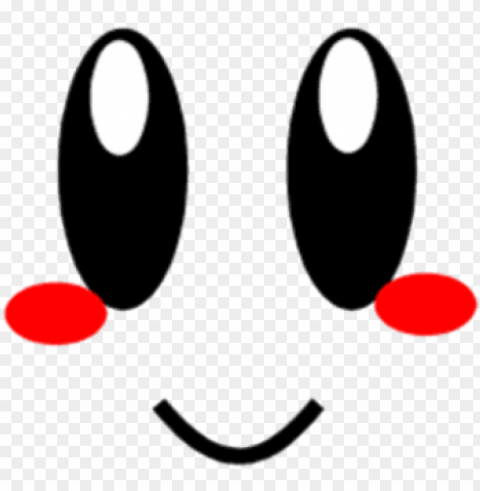 kirby face transparent PNG Image Isolated with High Clarity