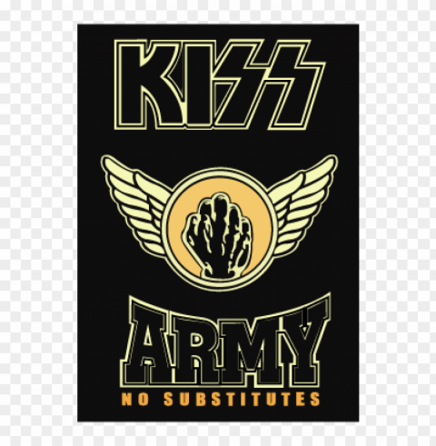 kiss army fist vector logo download free PNG Graphic Isolated on Clear Background Detail
