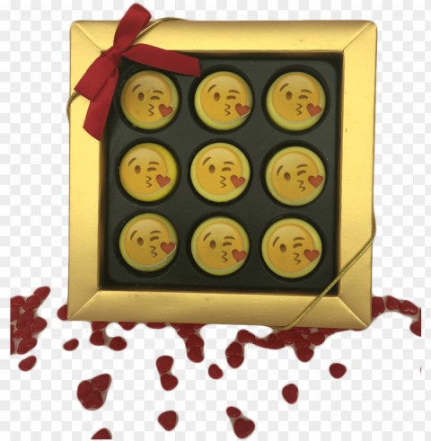 kiss emoji mini chocolate covered oreos gift box - plastic Isolated Graphic on HighResolution Transparent PNG