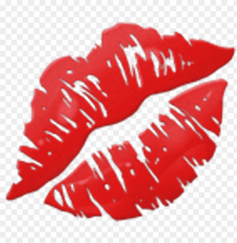 kiss lips gif emoji Clean Background Isolated PNG Art