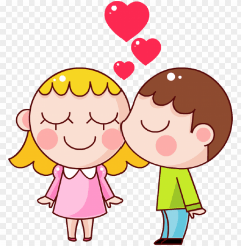 A young man kisses a girl including a red heart vector High-resolution transparent PNG images comprehensive assortment