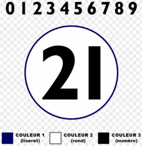 kit de 2 stickers fond numeros course avec liseret - numero de course rond PNG images with high-quality resolution