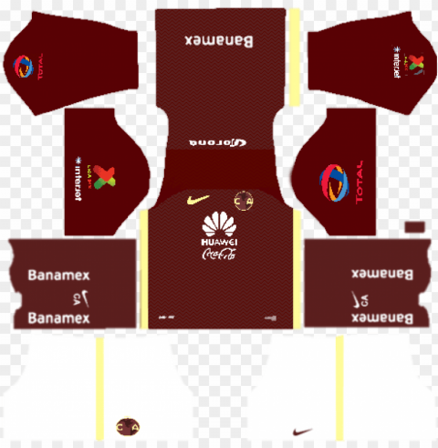 kit del club america centenario - kit mu dream league soccer 2019 Isolated PNG Graphic with Transparency