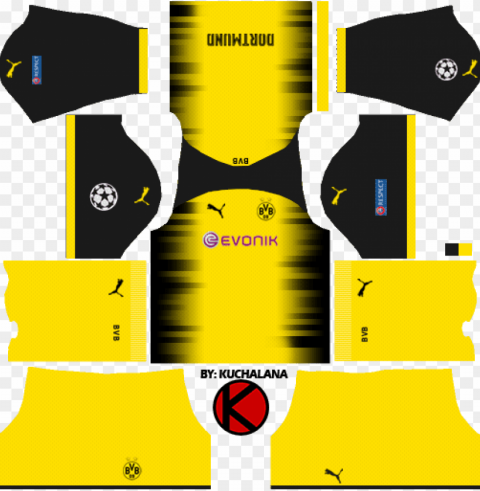 Kit Dream League Soccer 2018 High-resolution PNG Images With Transparency Wide Set