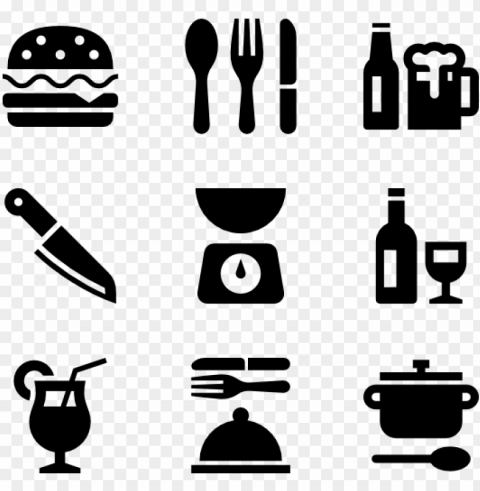 kitchen and food - icon video Clear PNG graphics free