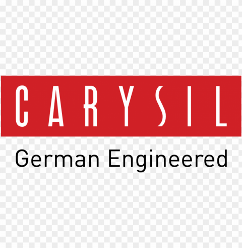 kitchen sinks - carysil logo Transparent PNG Isolated Object with Detail