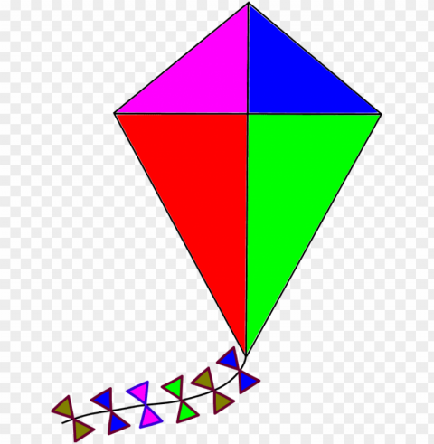 kite- triangle Isolated Object with Transparent Background in PNG
