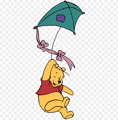 kitedisney - winnie the pooh kite PNG with alpha channel for download