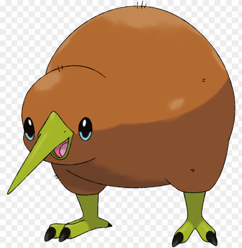 kiwi bird drawing no background Isolated Character on HighResolution PNG